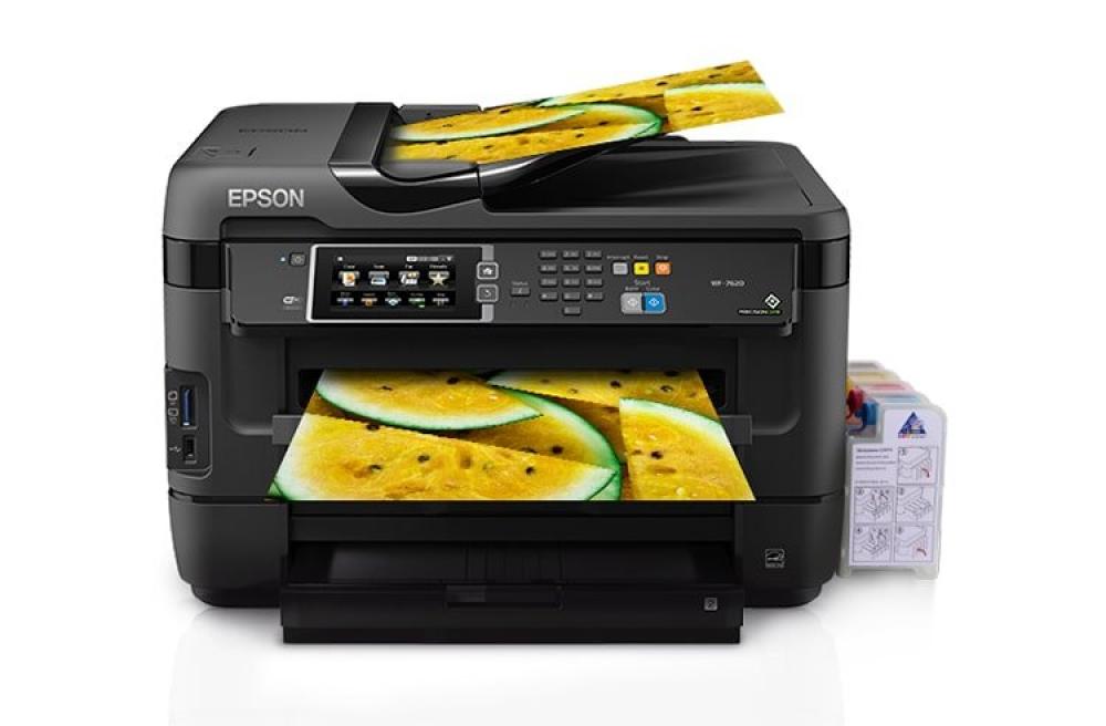 изображение МФУ Epson Workforce WF-7620 Refurbished by Epson с СНПЧ и чернилами - изображение 1