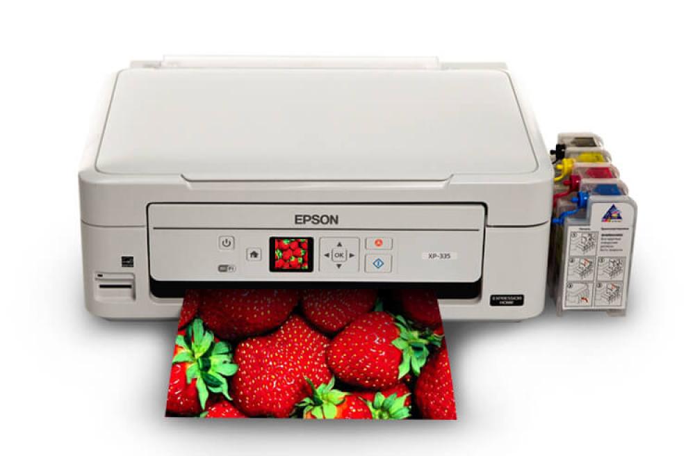 изображение МФУ Epson Expression Home XP-335 с СНПЧ и чернилами - изображение 1