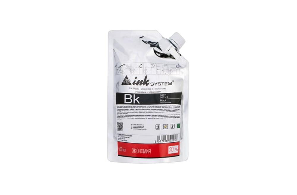 изображение Светостойкие чернила INKSYSTEM Black, дой-пак 500 мл - изображение 1