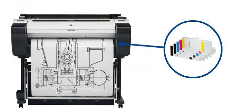 Плоттер Canon imagePROGRAF IPF780 с ПЗК - изображение 1