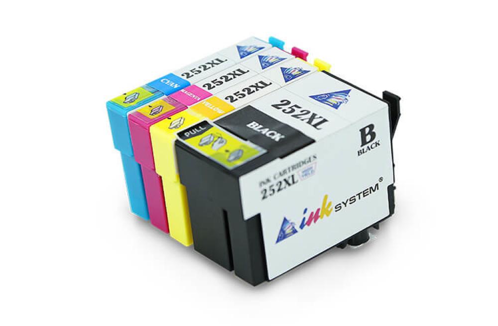 изображение Комплект совместимых картриджей T252XL (C/M/Y/Bk) для Epson Workforce WF-3640 - изображение 1