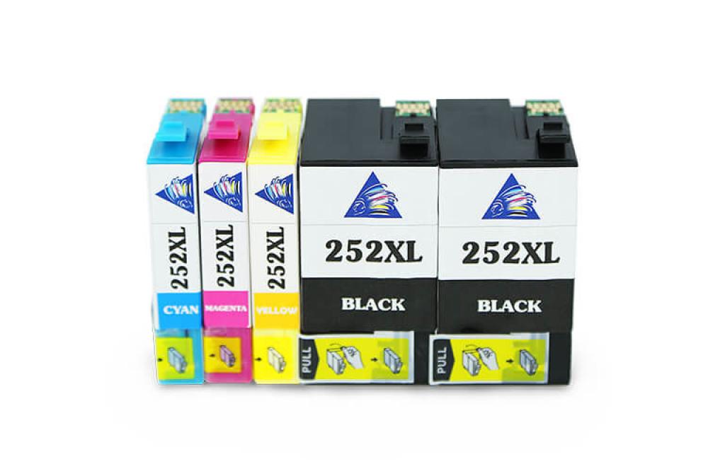 изображение Комплект совместимых картриджей T252XL (C/M/YBk/Bk) для Epson Workforce WF-3620 - изображение 1