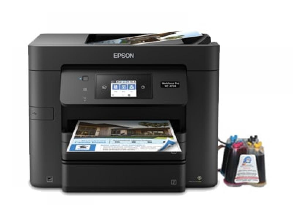 изображение МФУ Epson WorkForce Pro WF-4734 с СНПЧ и чернилами - изображение 1