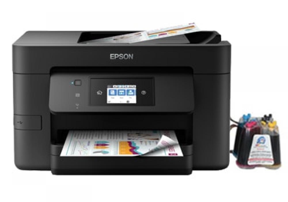 МФУ Epson WorkForce Pro WF-4725DWF с СНПЧ и чернилами - изображение 1