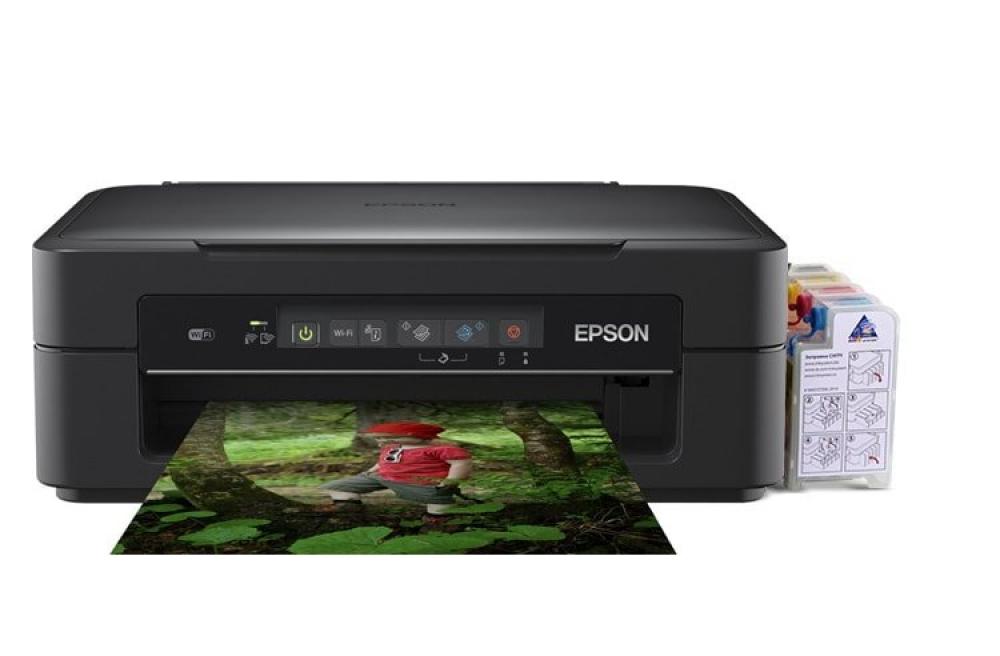 изображение МФУ Epson Expression Home XP-255 с СНПЧ и чернилами - изображение 1