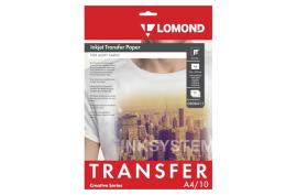 Термотрансферная бумага LOMOND Transfer Paper for bright cloth A4, 140г/м2 10 листов