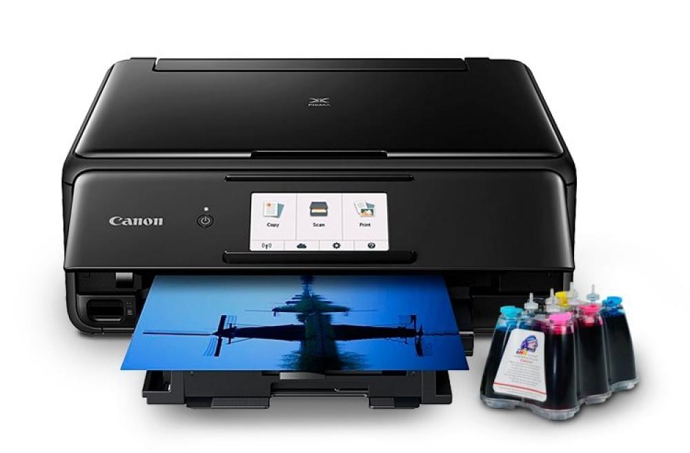 МФУ Canon PIXMA TS8140 с СНПЧ и чернилами - изображение 1