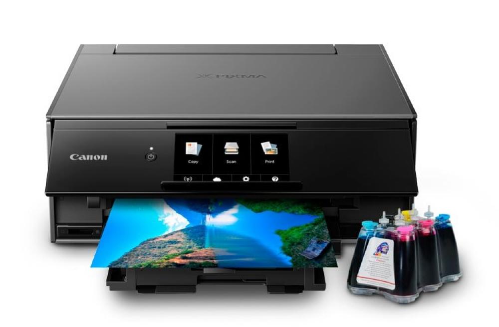 МФУ Canon PIXMA TS9140 с СНПЧ и чернилами - изображение 1
