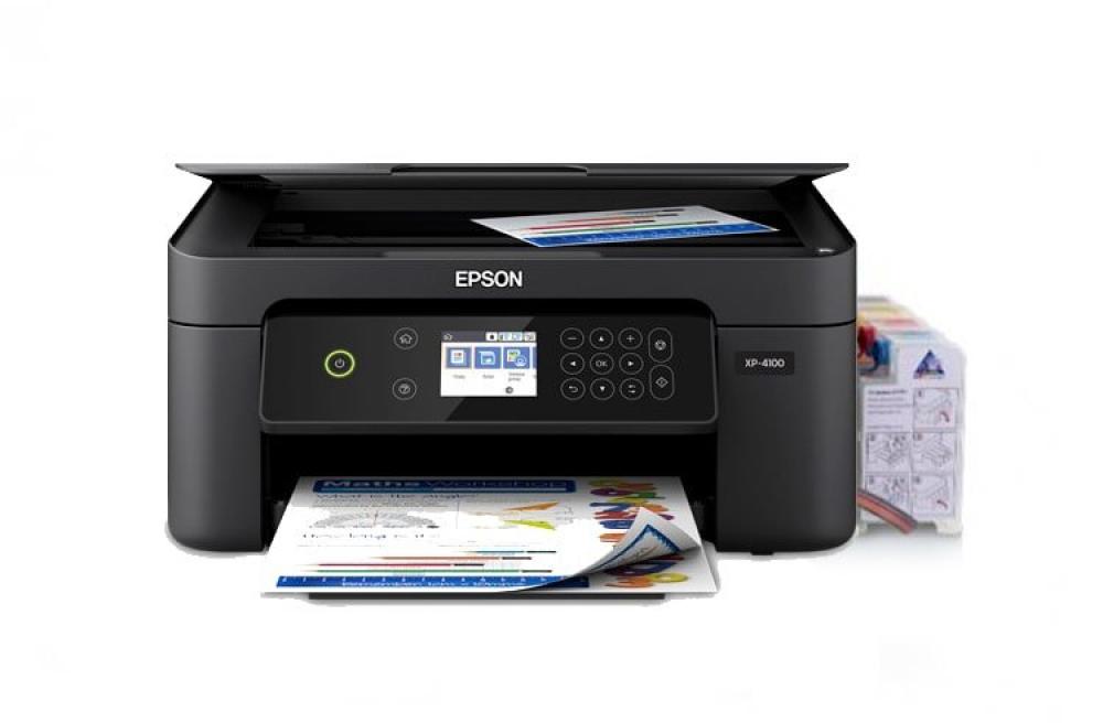 МФУ Epson Expression Home XP-4100 с СНПЧ и чернилами - изображение 1