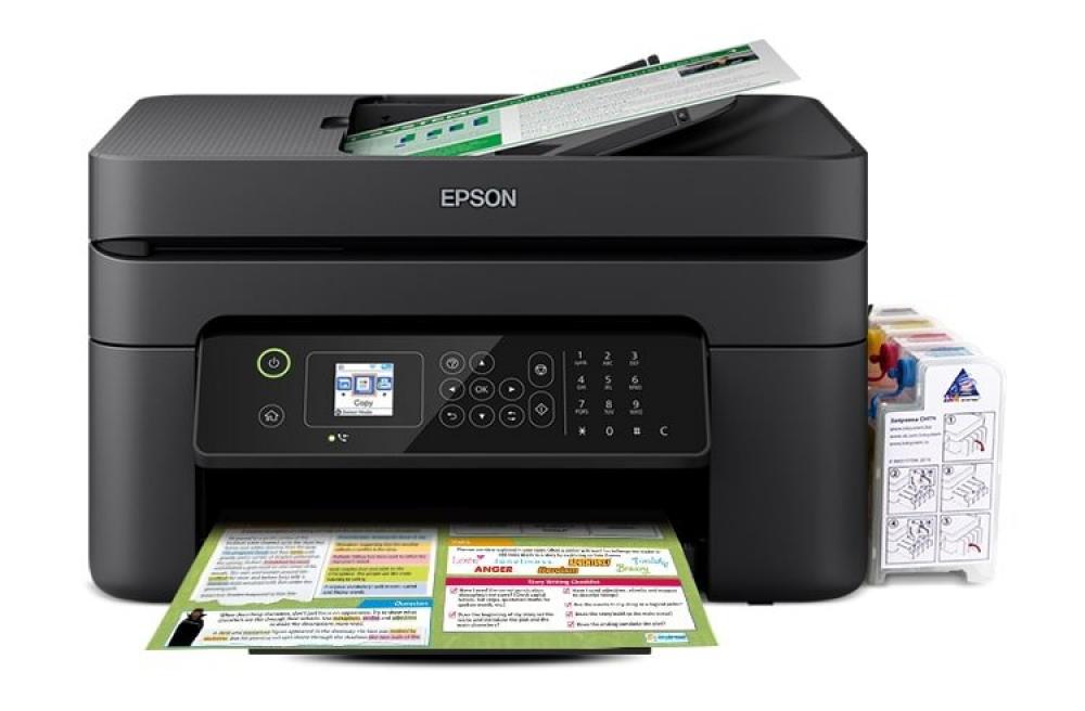 изображение МФУ Epson Workforce WF-2830 с СНПЧ и чернилами - изображение 1