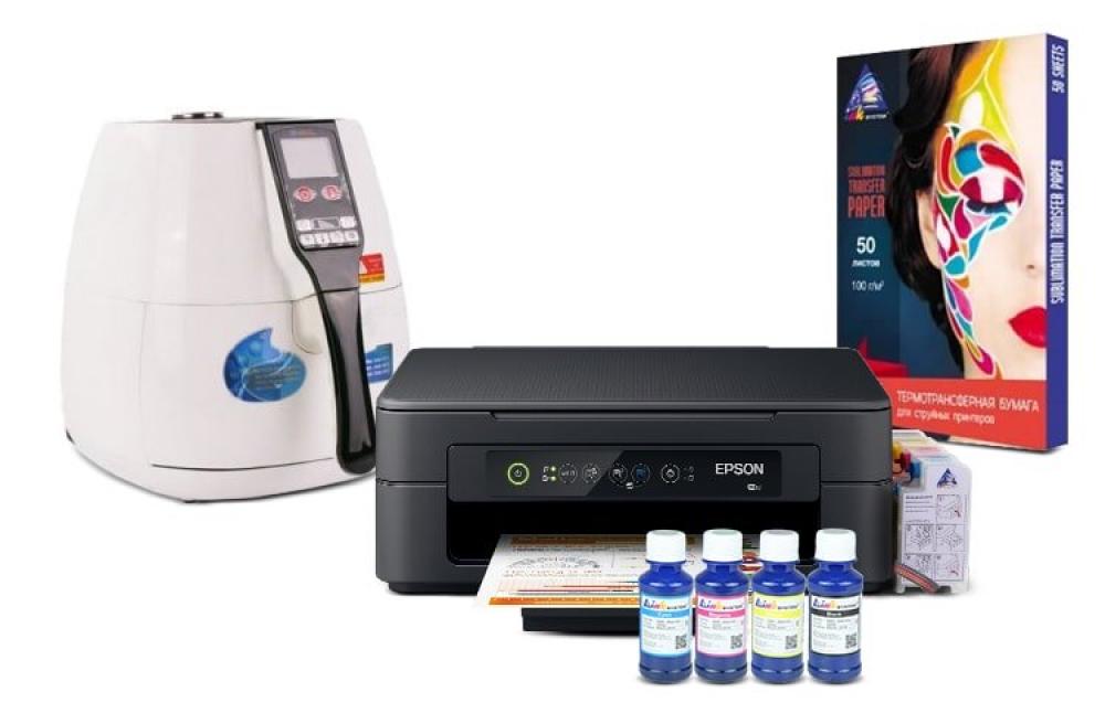 Вакуумный термопресс HeatPress V-02 3D Mini и МФУ Epson XP-2100 с набором для сублимационной печати - изображение 1