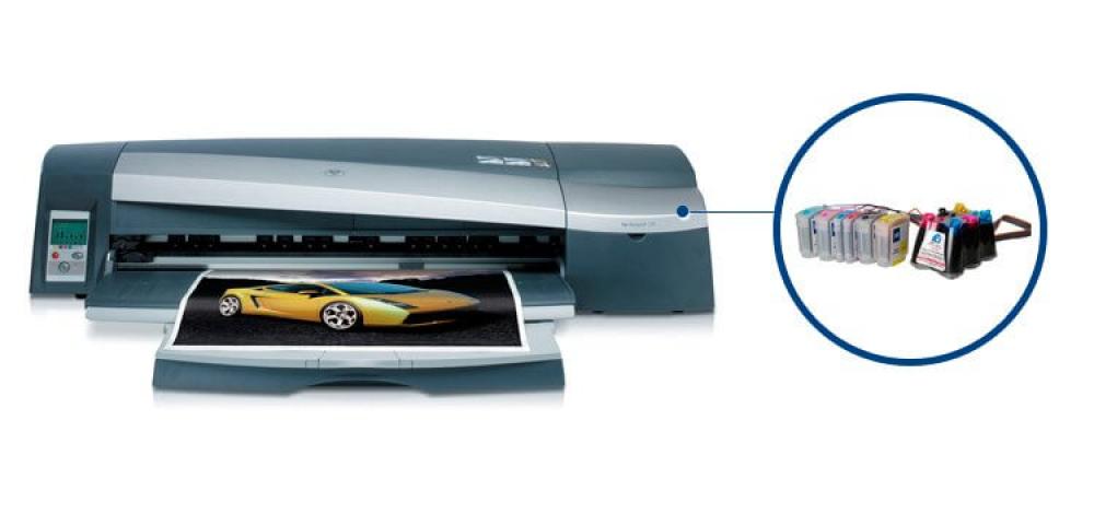 изображение Плоттер HP DesignJet 130 с СНПЧ и чернилами - изображение 1