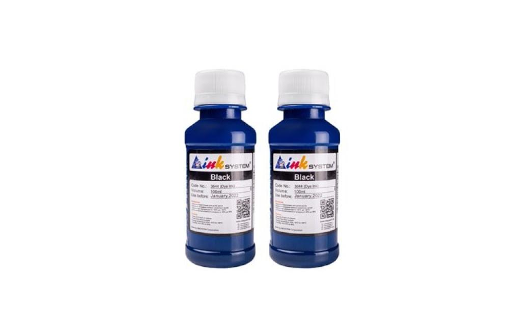 Пигментные чернила INKSYSTEM для мелованной бумаги (Art-ink) Black 100 мл. - 2шт