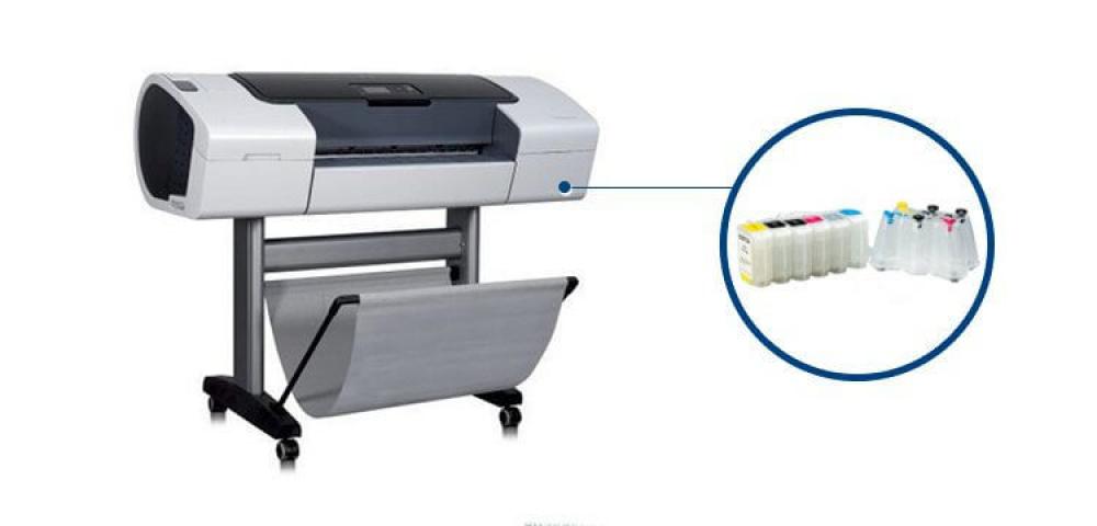 изображение Плоттер HP DesignJet T610 с СНПЧ и чернилами - изображение 1