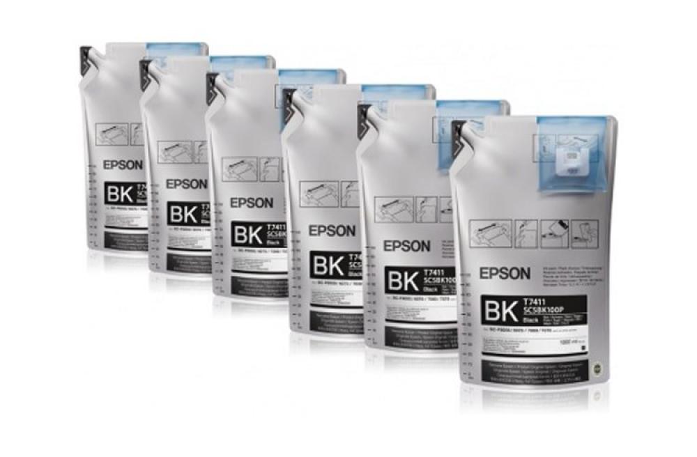 Комплект сублимационных чернил Epson Black для Epson SureColor SC-F9300 6шт*1000мл