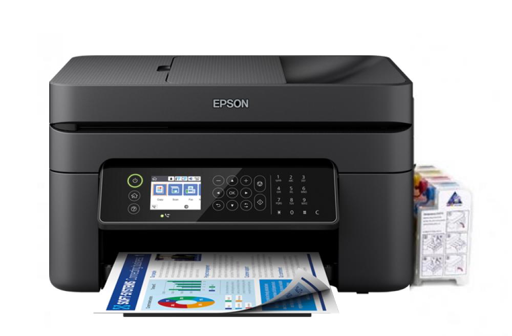 МФУ Epson Workforce WF-2870DWF с СНПЧ и чернилами - изображение 1