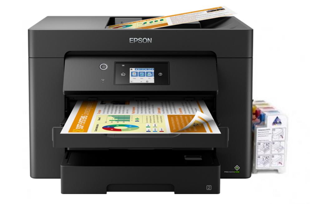 изображение МФУ Epson Workforce WF-7830DTWF с СНПЧ и чернилами 1 литр - изображение 1
