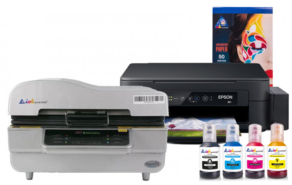 изображение Вакуумный термопресс INKSYSTEM 3D-Max и МФУ Epson XP-2205 с набором для сублимационной печати - изображение 1
