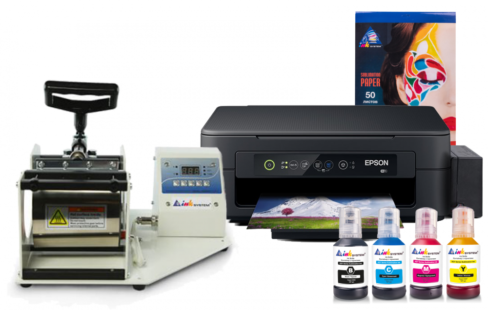 изображение Термопресс INKSYSTEM M-01 для кружек и МФУ Epson XP-2205 с набором для сублимационной печати - изображение 1