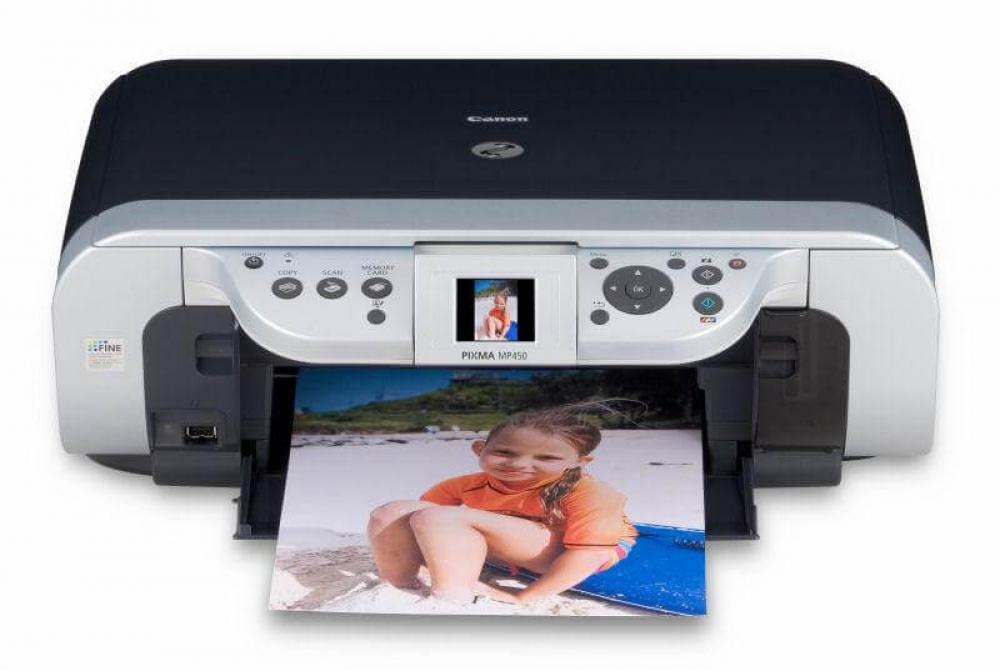 изображение МФУ Canon PIXMA MP450 с СНПЧ и чернилами - изображение 1