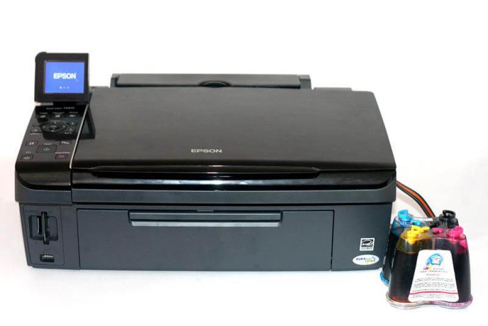 изображение МФУ Epson Stylus TX410 с СНПЧ и чернилами - изображение 1