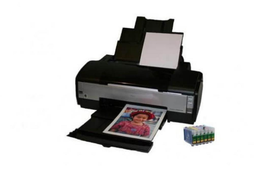 изображение Цветной принтер Epson Stylus Photo 1410 с ПЗК и чернилами - изображение 1