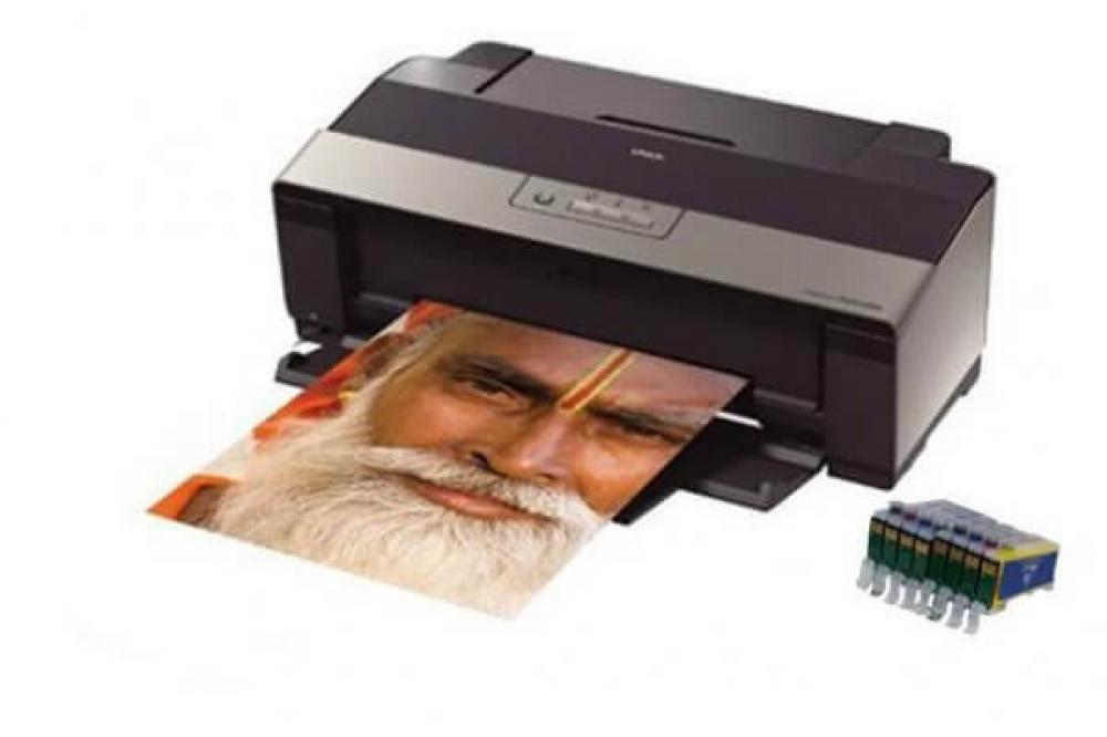 изображение Цветной принтер Epson Stylus Photo R1900 с ПЗК и чернилами - изображение 1