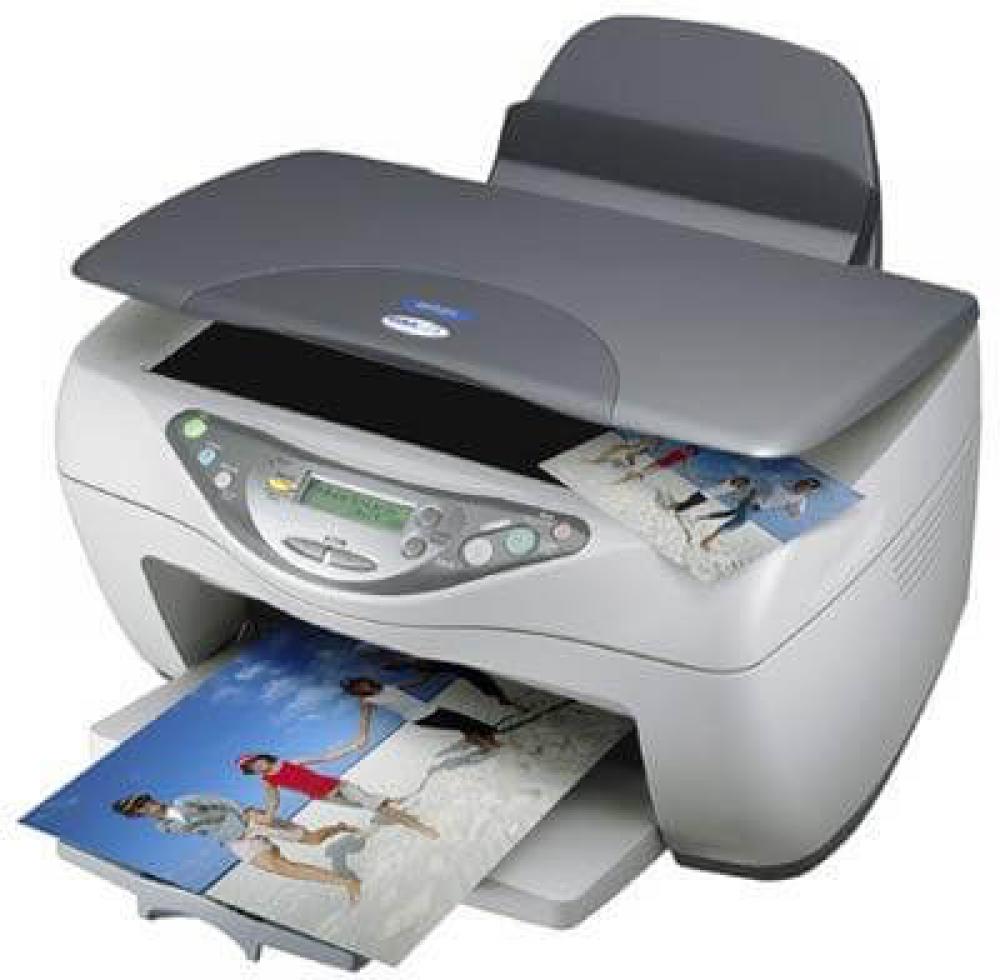 изображение МФУ Epson Stylus CX5400 с ПЗК и чернилами
