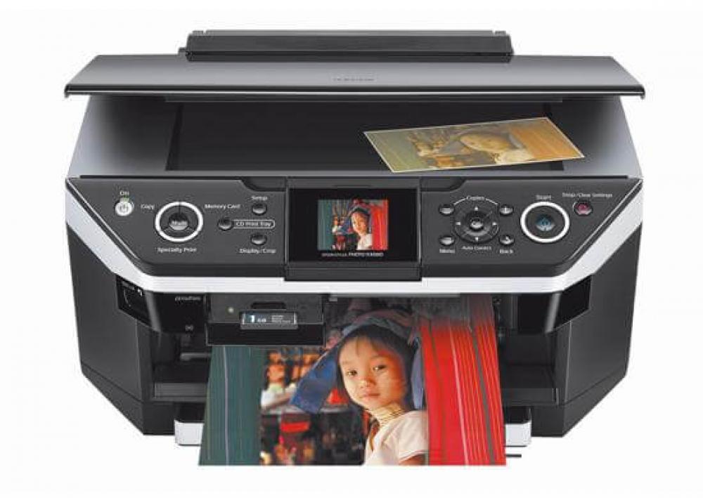 изображение МФУ Epson Stylus Photo RX685 с ПЗК и чернилами