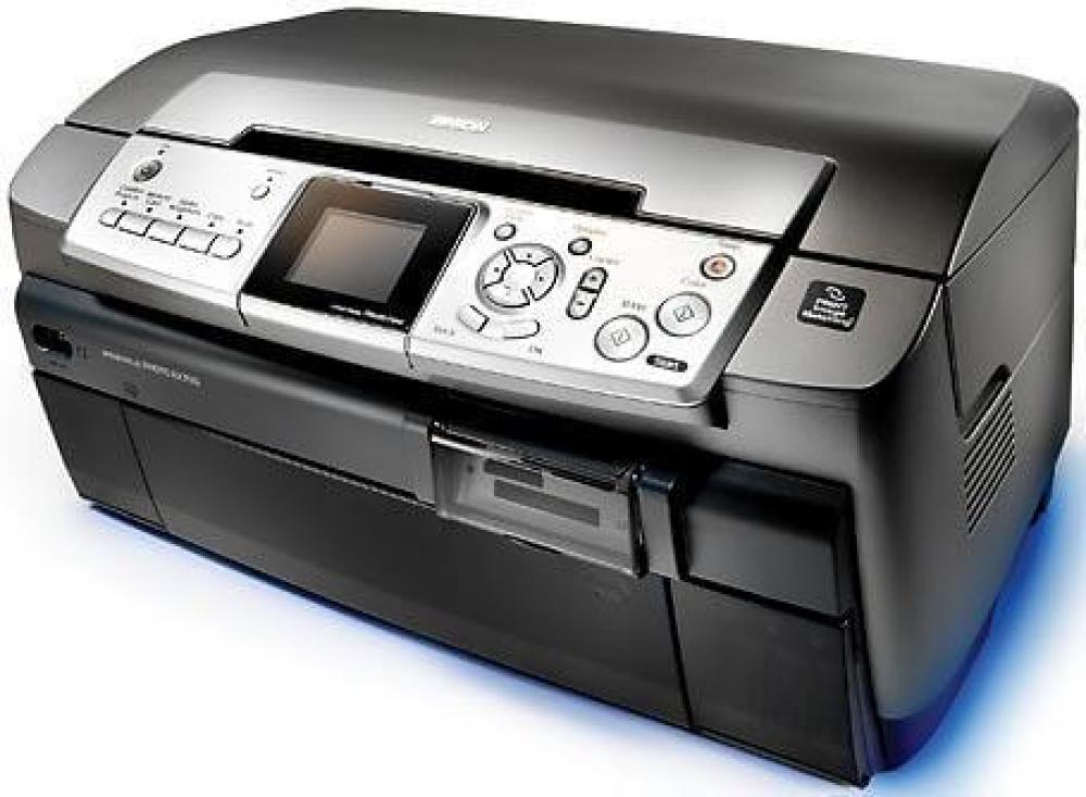 изображение МФУ Epson Stylus Photo RX700 с ПЗК и чернилами