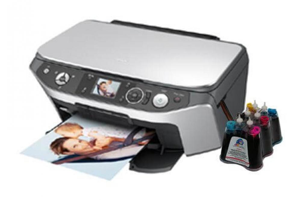 изображение МФУ Epson Stylus Photo RX590 с СНПЧ и чернилами - изображение 1
