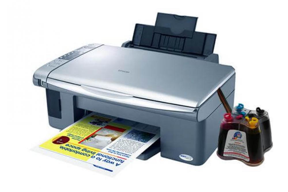 изображение МФУ Epson Stylus CX4900 с СНПЧ и чернилами - изображение 1