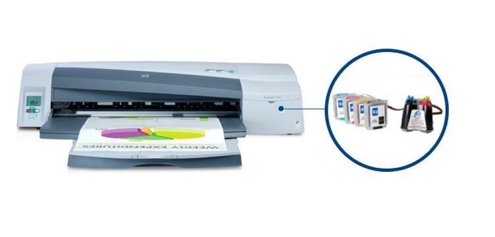 изображение Плоттер HP DesignJet 100 с СНПЧ и чернилами - изображение 1