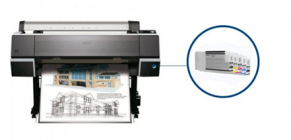 изображение Плоттер Epson Stylus Pro 9700 с ПЗК и чернилами - изображение 1