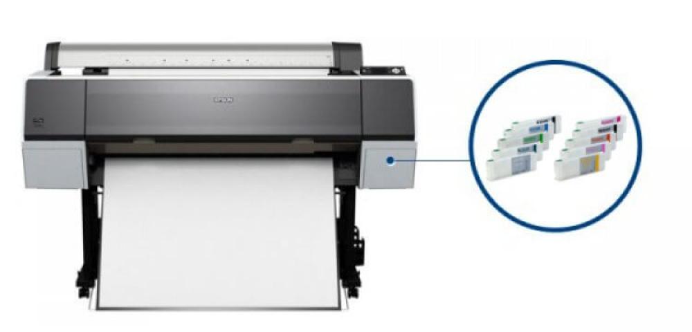 изображение Плоттер Epson Stylus Pro 9900 с ПЗК и чернилами - изображение 1