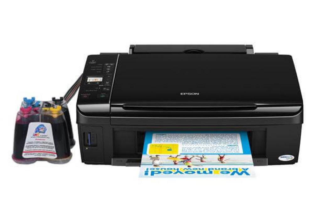 изображение МФУ Epson Stylus SX215 с СНПЧ и чернилами - изображение 1