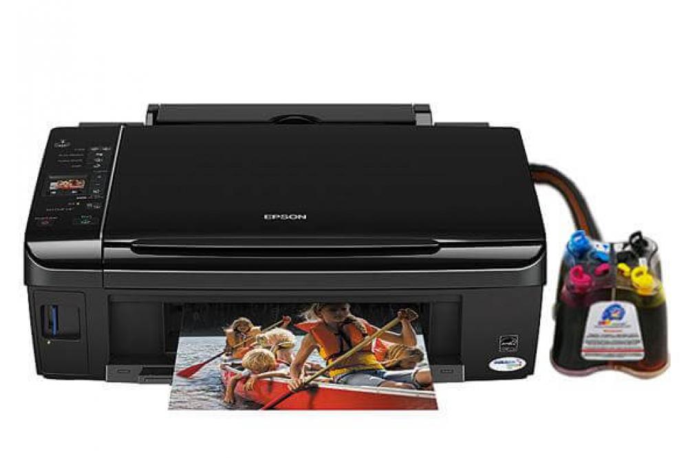 изображение МФУ Epson Stylus SX218 с СНПЧ и чернилами - изображение 1