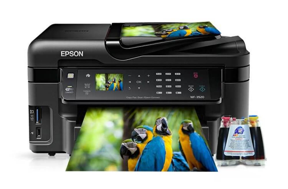 изображение МФУ Epson Workforce WF-3520DWF Refurbished by Epson с СНПЧ и чернилами - изображение 1