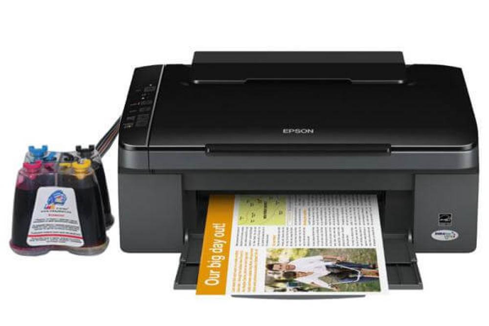 изображение МФУ Epson Stylus TX100 с СНПЧ и чернилами - изображение 1