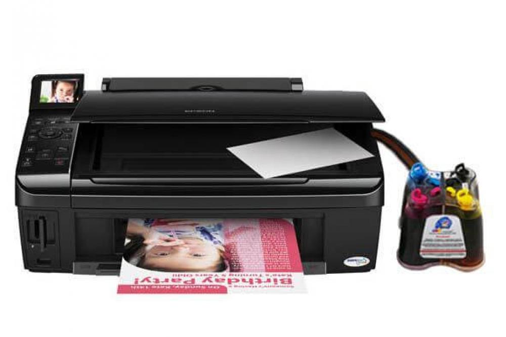 изображение МФУ Epson Stylus TX550W с СНПЧ и чернилами - изображение 1