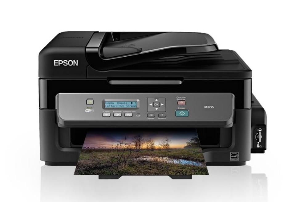 изображение МФУ Epson M205 с оригинальной СНПЧ и чернилами INKSYSTEM - изображение 1