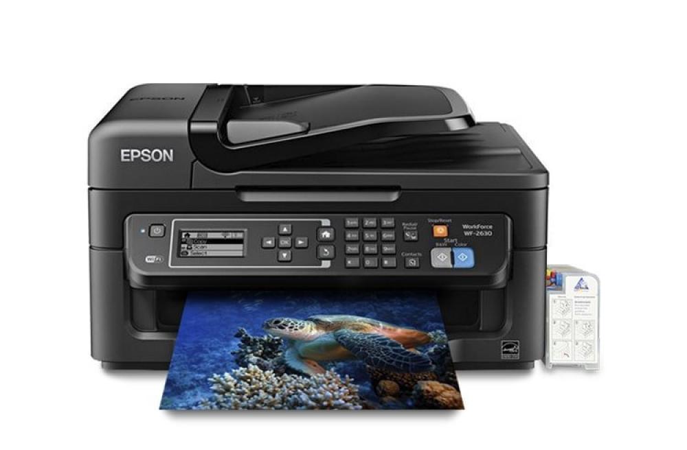 изображение МФУ Epson Workforce WF-2630 с СНПЧ и чернилами - изображение 1